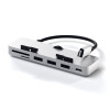 Satechi Αντάπτορας Type-C Clamp Hub Pro για iMac - Με 3x USB-A / 1x Type-C / 1x SD & Micro SD - Silver (ST-TCIMHS)