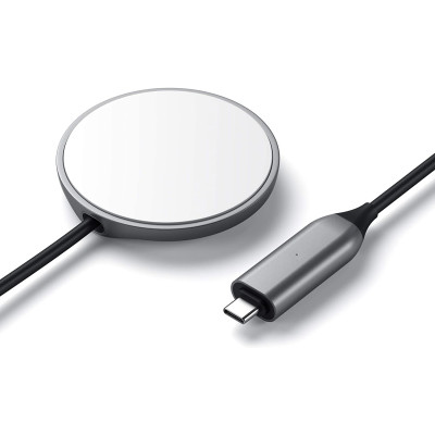 Satechi Type-C Magnetic Wireless Charging Cable - Καλώδιο Μαγνητικής Ασύρματης Φόρτισης για iPhone 16 / 15 / 14 / 13 / 12 - 150cm (ST-UCQIMCM)
