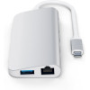 Satechi Αντάπτορας Type-C Multimedia - Με 1x Type-C / 1x 4K HDMI / 3x USB-A / 1x mini-DisplayPort / 1x Ethernet / 1x microSD / 1x SD - Silver (ST-TCMM8PAS)
