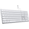 Satechi Aluminum Wired Keyboard για Mac - Ενσύρματο Πληκτρολόγιο Αλουμινίου - Silver (ST-AMWKS)