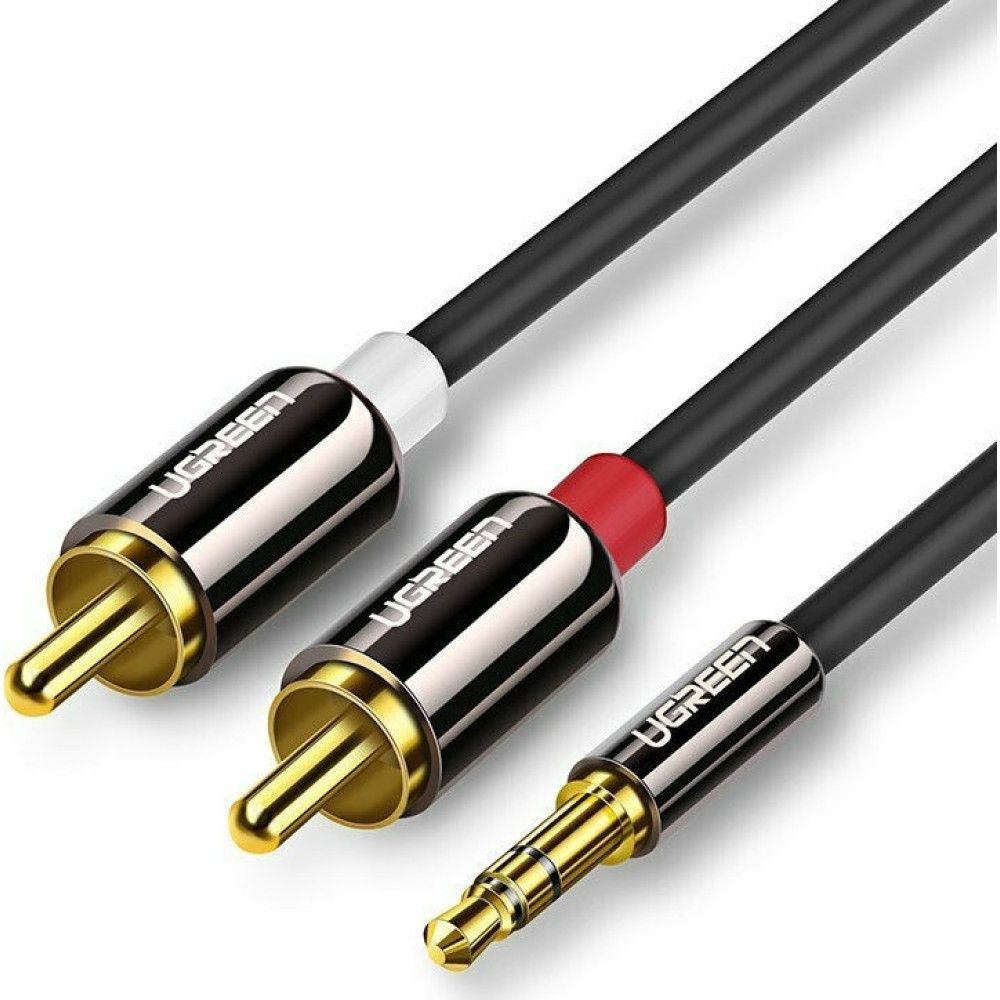 Ugreen Καλώδιο Ήχου Aux Audio - 3.5mm Jack (male) σε 2RCA (male) 300cm - Black (10590)