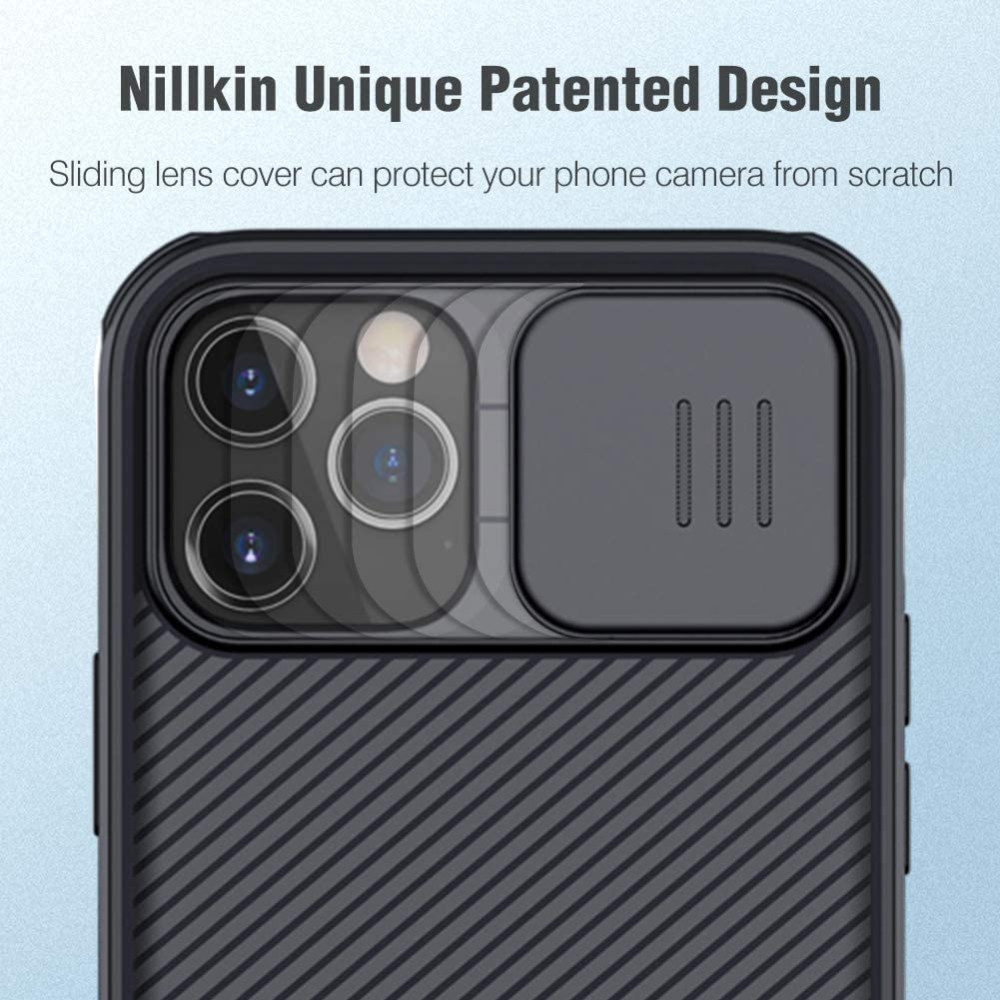 Nillkin CamShield Pro - Σκληρή Θήκη με Κάλυμμα για την Κάμερα - Apple iPhone 12 / 12 Pro - Black (6902048202351)