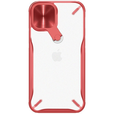 Nillkin Cyclops Case - Σκληρή Θήκη με Κάλυμμα για την Κάμερα & Kickstand - Apple iPhone 12 / 12 Pro - Red (6902048206700)