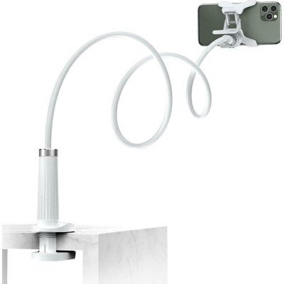 Ugreen Gooseneck Universal 360° - Ρυθμιζόμενη Βάση με Βραχίονα για Smartphone / Tablets 4"- 7.2" - White (30488)