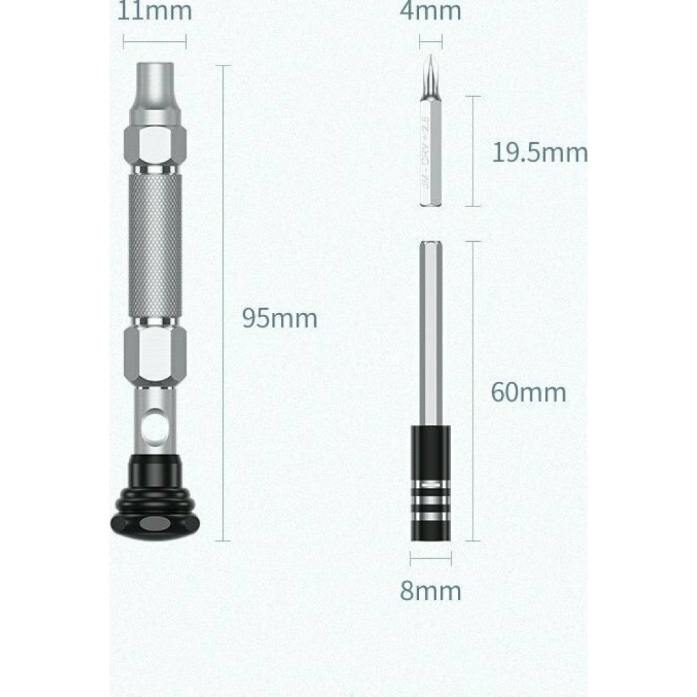 Ugreen Σετ Εργαλειοθήκης 38 in 1 - Μαγνητικό Κατσαβίδι Αλουμινίου με Μύτες Ακριβείας (80459)