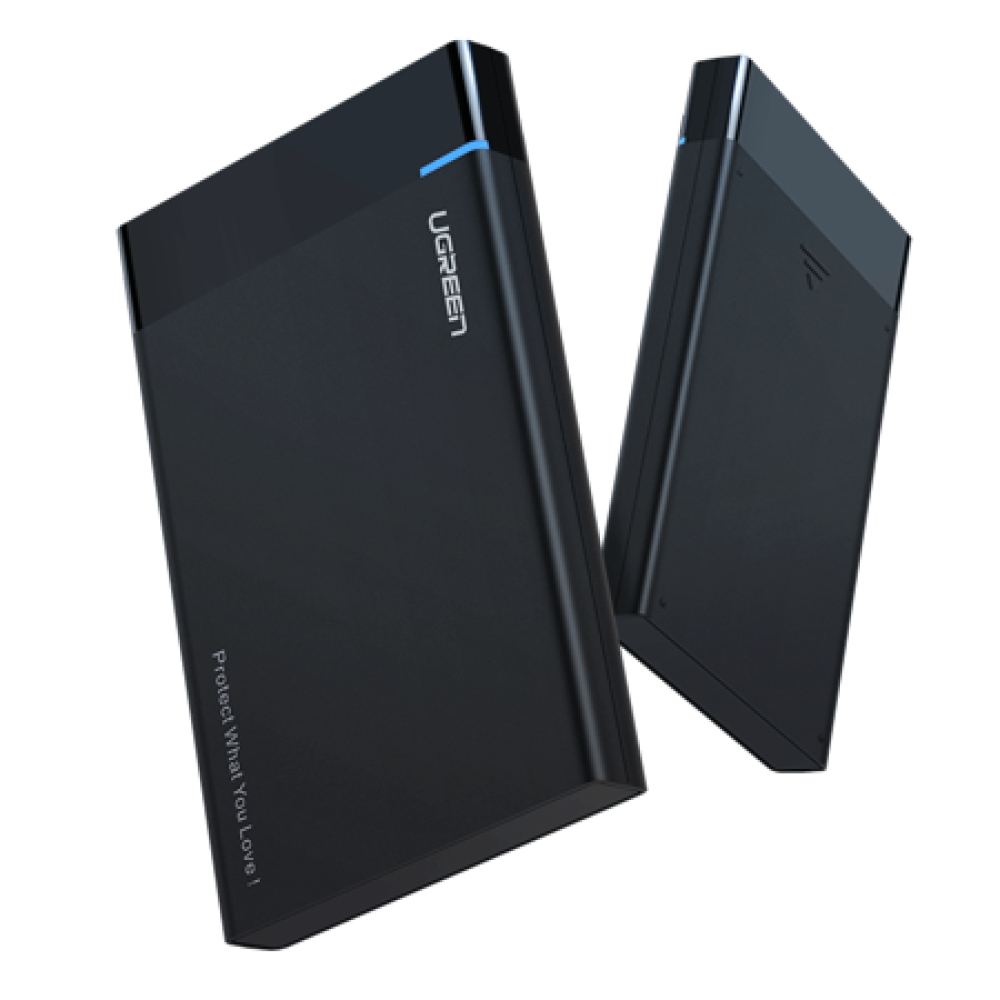 Ugreen Hard Drive Enclosure - Θήκη για 2.5" SATA Εξωτερικό Σκληρό Δίσκο με 1x Type-C - Black (50743)