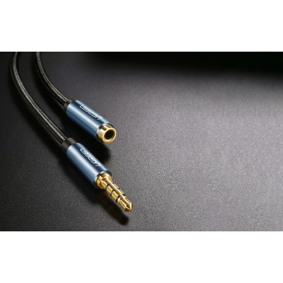 Ugreen Extention Καλώδιο Ήχου Aux Audio - 3.5mm Jack (male) σε 3.5mm Jack (female) - 200cm - Blue / Black (40675)