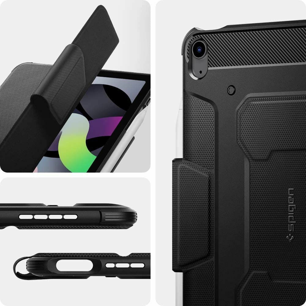 Spigen Θήκη Rugged Armor Pro Apple iPad Air 7 2025 11" / iPad Air 6 2024 11" / Air 5 2022 10.9" / Air 4 2020 10.9" - Black (ACS02054)