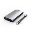 Satechi Αντάπτορας USB-C On The Go Multiport με 2 x Type-C / 2 x USB-A 3.0 / 1 x Gigabit Ethernet / 1 x HDMI 4K / 1 x VGA  / 1 x SD & MicroSD - Space Grey (ST-UCMBAM)
