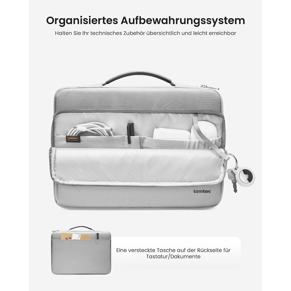 Tomtoc Pocket Bag - Τσάντα Μεταφοράς Versatile A14 για MacBook Pro 16" - Gray (A14-E02G)