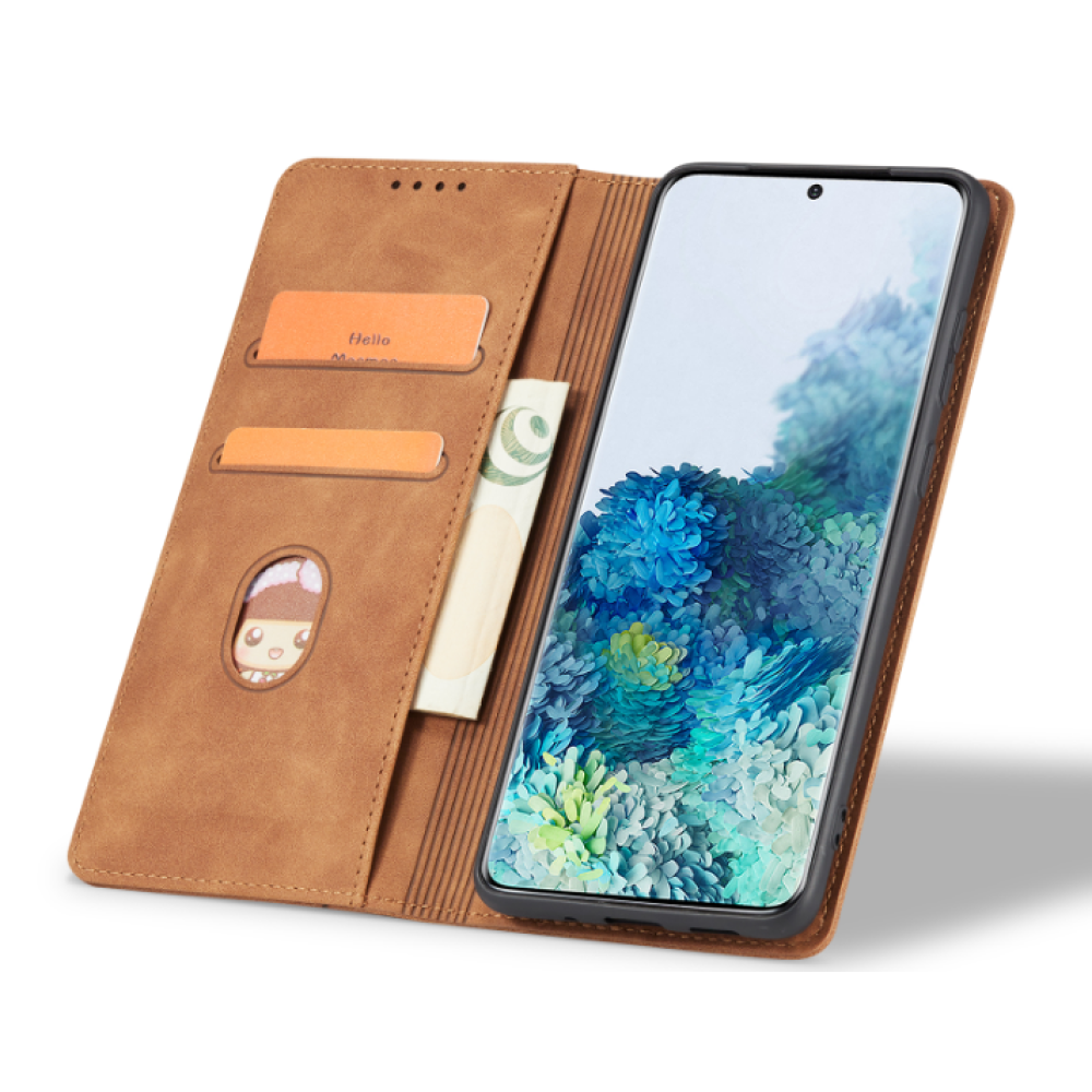 Bodycell Θήκη - Πορτοφόλι Samsung Galaxy A40 - Brown (5206015058073)