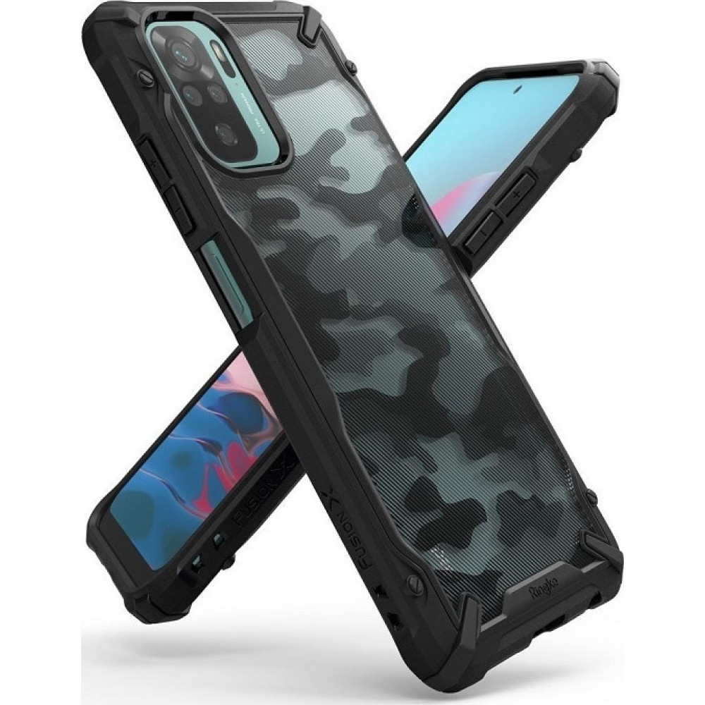 Ringke Fusion X Θήκη Xiaomi Redmi Note 10 / Note 10S - Camo Black (8809785457403)
