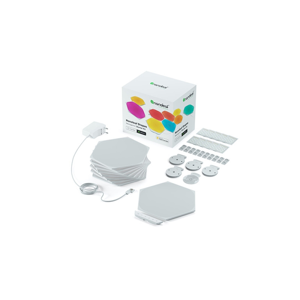 Nanoleaf Shapes Hexagons Starter Kit - Αρθρωτές Συνθέσεις LED Φωτισμού - 5 Τεμάχια (NL42-5002HX-5PK)