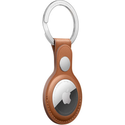 Official Apple Δερμάτινη Θήκη / Μπρελόκ Apple AirTag - Saddle Brown (MX4M2ZM/A)