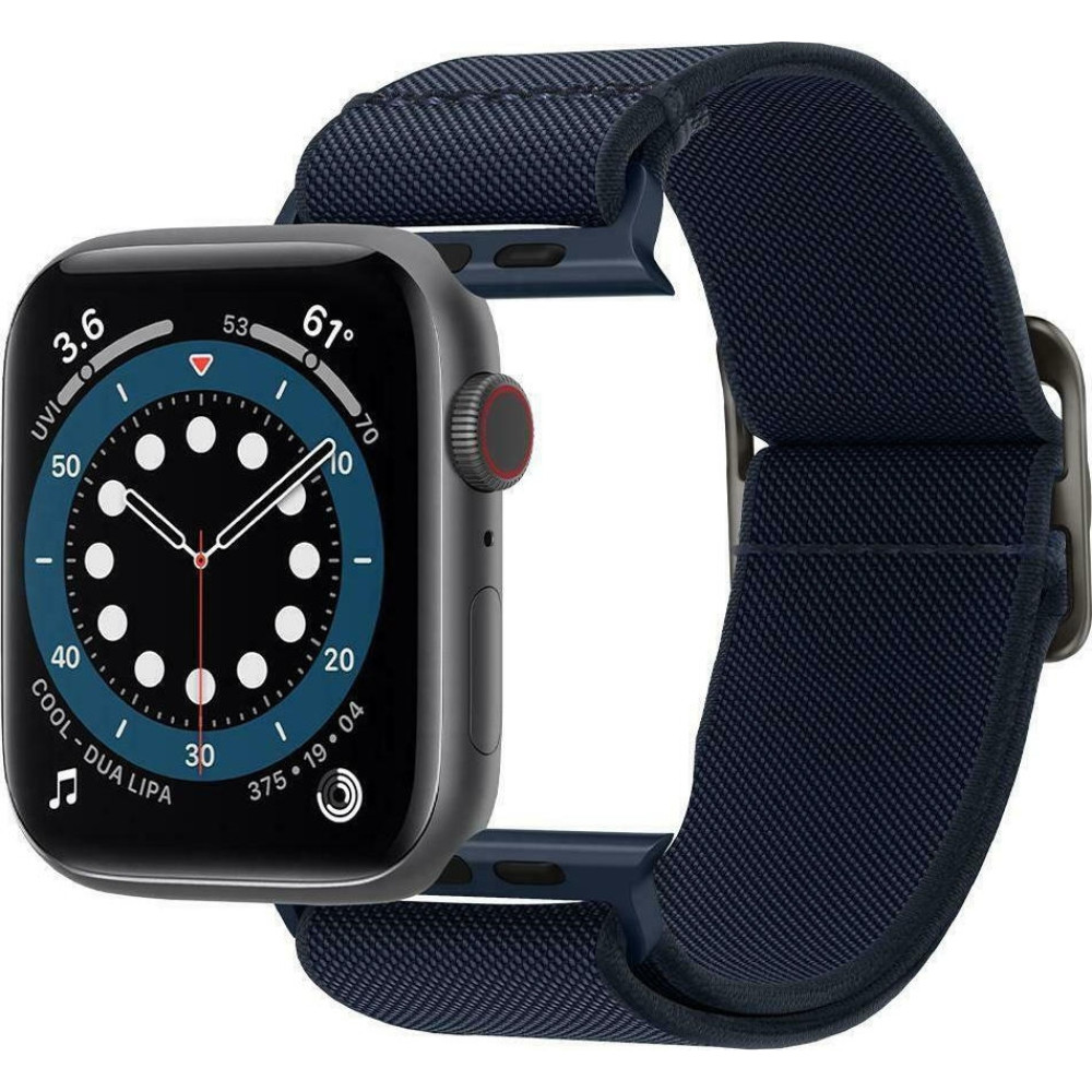 Spigen Lite Fit Υφασμάτινο Λουράκι Apple Watch Ultra/SE/11/10/9/8/7/6/5/4 (49/46/45/44mm) - Navy (AMP02287)