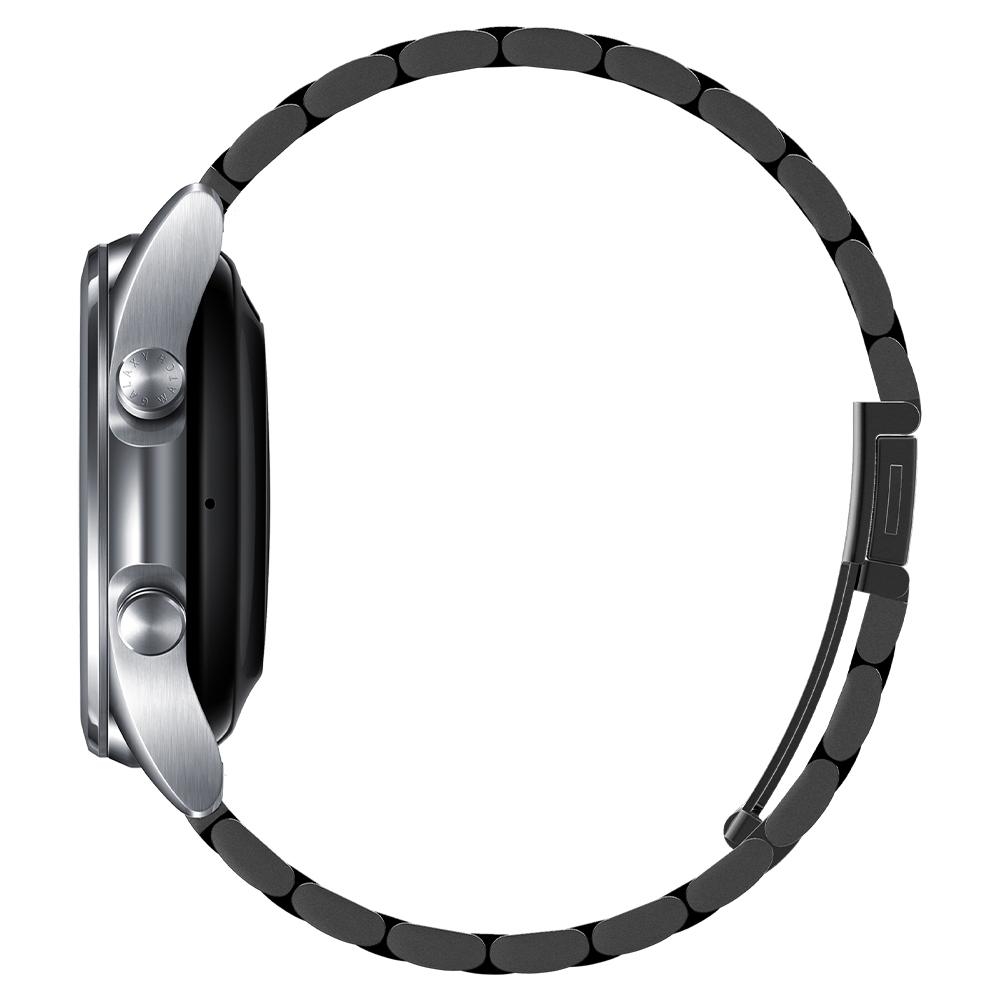 Spigen Modern Fit Μεταλλικό Λουράκι (20mm) Samsung Galaxy Watch FE / 7 / 6 / 5 / 5 Pro / Watch 4 / Classic 4 (47/46/45/44/43/42/40mm) - Black (600WB24980)