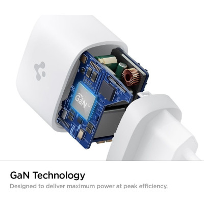 Spigen PE2009EU PowerArc ArcStation Pro - Ταχυφορτιστής Ταξιδιού με 1 x Type-C - 20W - White (ACH02071)