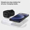 Spigen Mag Fit Duo - Βάση για τον Ασύρματο Φορτιστή MagSafe & Φορτιστή Apple Watch - White (AMP02797)