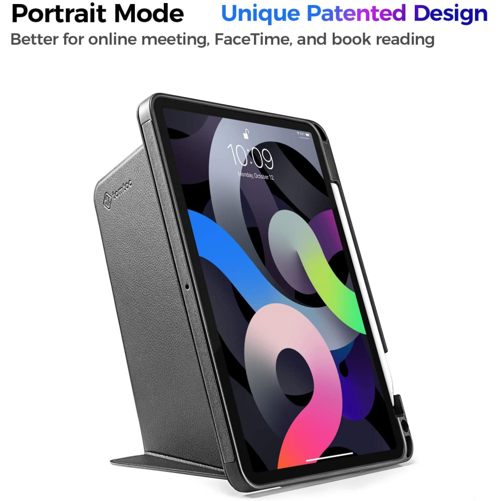 Tomtoc Θήκη Vertical Tri-Case Apple iPad Air 7 2025 11" / Air 6 2024 11" / Air 5 2022 10.9" / Air 4 2020 10.9" - Black (B02-005D)