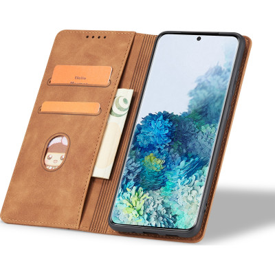 Bodycell Θήκη - Πορτοφόλι Xiaomi Poco X3 Pro / X3 NFC - Brown (5206015063251)