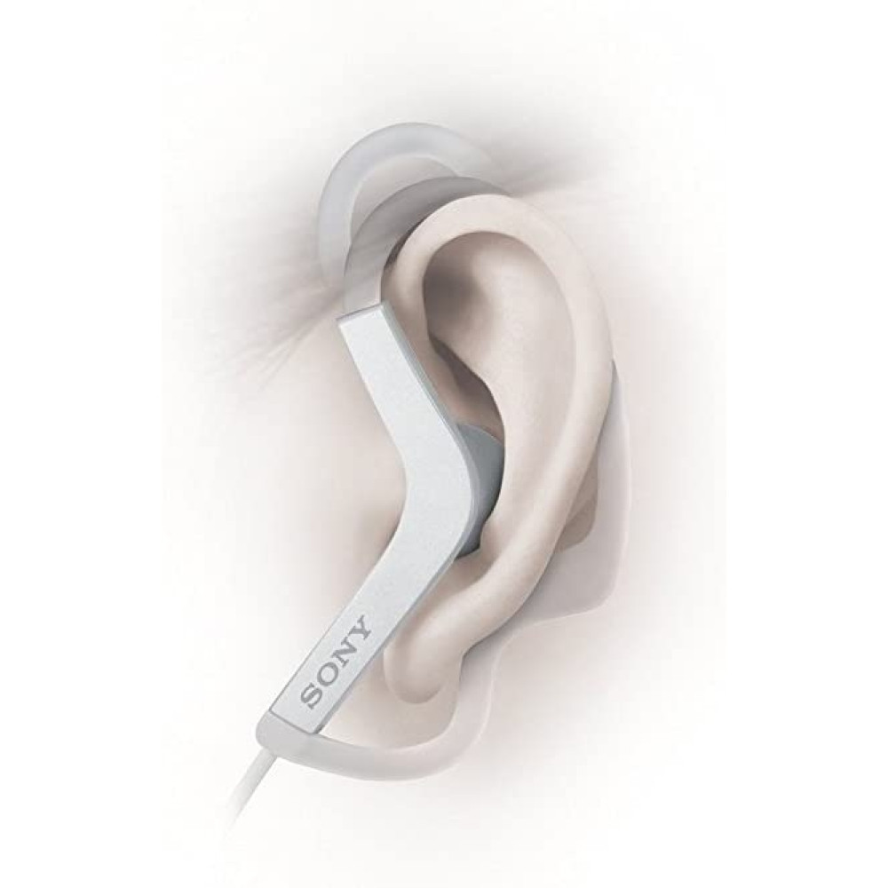 Sony Sport MDR-AS210 - Ενσύρματα Ακουστικά Handsfree - White (MDRAS210APW.CE7)