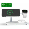 Tech-Protect A12 3 in 1 Wireless Charging Station - Βάση Ασύρματης Φόρτισης MagSafe για iPhone 16 / 15 / 14 / 13 / 12 / Airpods / Apple Watch - 15W - White (6216990211850)