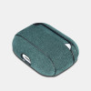 iCarer Alcantara Δερμάτινη Θήκη για Apple AirPods Pro 1st Gen - Dark Green (WMAP006-GN)