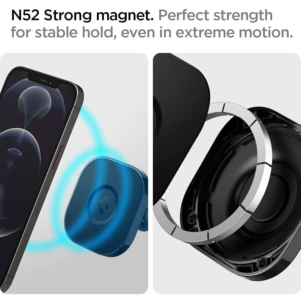 Spigen ITS35 OneTap - Μαγνητική Βάση MagSafe με Βεντούζα για Ταμπλό / Παρμπρίζ Αυτοκινήτου - Black (ACP02618)