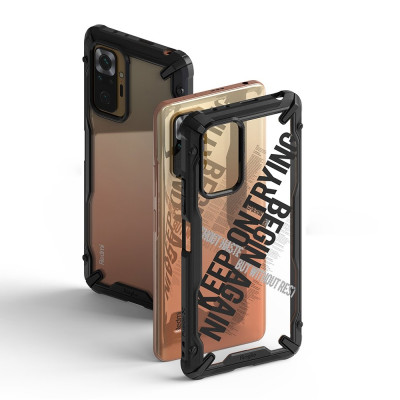 Ringke Fusion X Θήκη Xiaomi Redmi Note 10 Pro - Cross / Black (8809785457120)