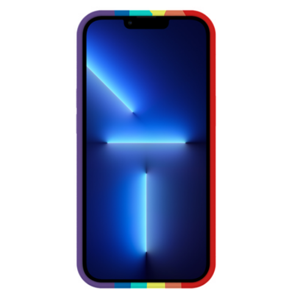 Vivid Silicone Cover - Θήκη Σιλικόνης Apple iPhone 13 Pro - Rainbow (VISILI197RAINBOW)