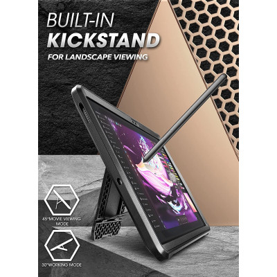 Supcase Ανθεκτική Θήκη Unicorn Beetle Pro - Samsung Galaxy Tab S7 FE 5G 12.4" T730 / T736B με Υποδοχή S Pen - Black (843439113657)