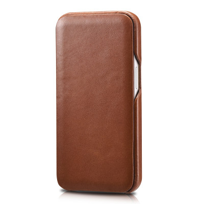 iCarer Vintage Series Curved Edge - Δερμάτινη Θήκη Apple iPhone 13 Pro Max - Brown (RIX1304-BN)