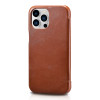 iCarer Vintage Series Side-Open Δερμάτινη Θήκη Apple iPhone 13 Pro Max - Brown (RIX1308-BN)