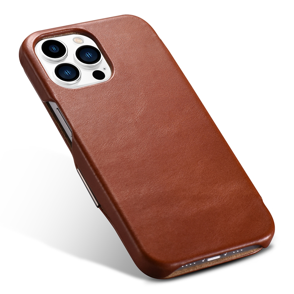 iCarer Vintage Series Side-Open Δερμάτινη Θήκη Apple iPhone 13 Pro Max - Brown (RIX1308-BN)
