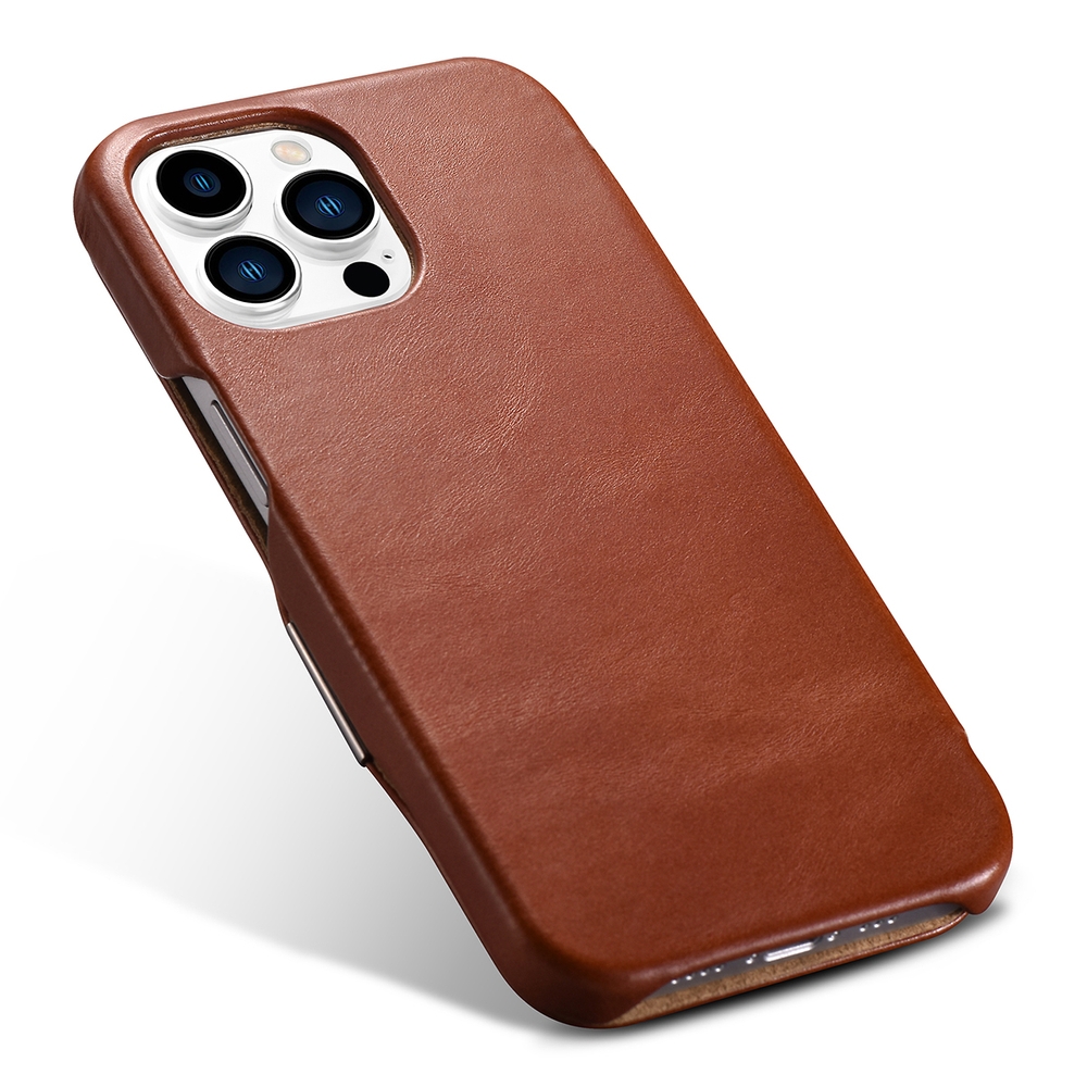 iCarer Vintage Series Side-Open Δερμάτινη Θήκη Apple iPhone 13 Pro - Brown (RIX1307-BN)