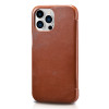 iCarer Vintage Series Side-Open Δερμάτινη Θήκη Apple iPhone 13 Pro - Brown (RIX1307-BN)
