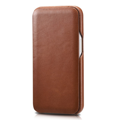 iCarer Vintage Series Curved Edge - Δερμάτινη Θήκη Apple iPhone 13 - Brown (RIX1302-BN)