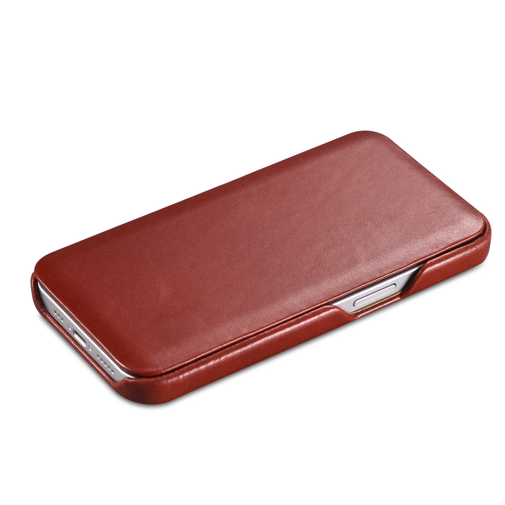 iCarer Vintage Series Curved Edge - Δερμάτινη Θήκη Apple iPhone 13 - Red (RIX1302-RD)