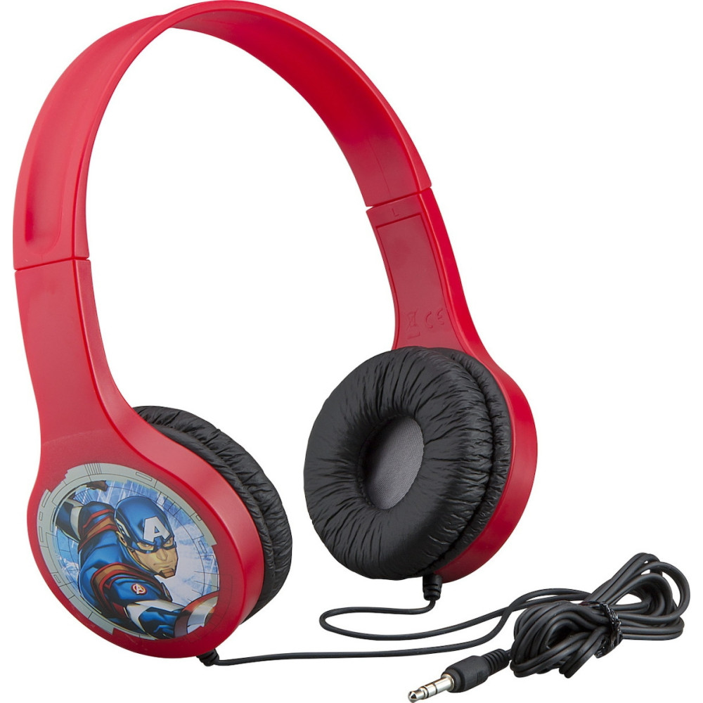eKids Avengers - Ενσύρματα Ακουστικά Κεφαλής για Παιδιά - Red (AV-V126)