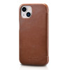 iCarer Vintage Series Curved Edge - Δερμάτινη Θήκη Apple iPhone 13 mini - Brown (RIX1301-BN)