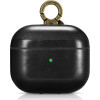 iCarer Vintage Δερμάτινη Θήκη με Γάντζο για Apple AirPods 3rd Gen - Black (IAP057-BK)