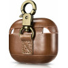 iCarer Vintage Δερμάτινη Θήκη με Γάντζο για Apple AirPods 3rd Gen - Brown (IAP057-BN)
