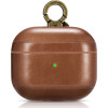 iCarer Vintage Δερμάτινη Θήκη με Γάντζο για Apple AirPods 3rd Gen - Brown (IAP057-BN)