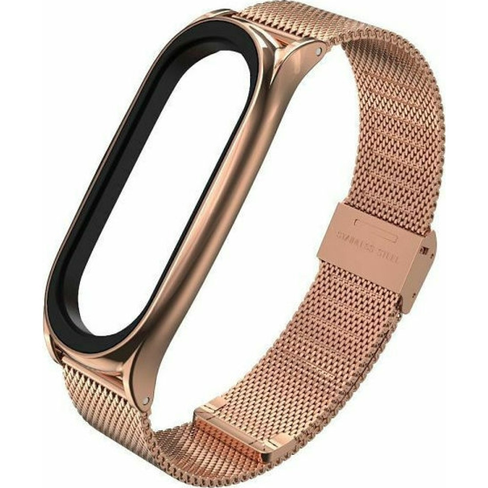 Tech-Protect Μεταλλικό Λουράκι Milaneseband Xiaomi Mi Band 6 / 6 NFC / 5 - Rose Gold (0795787712320)