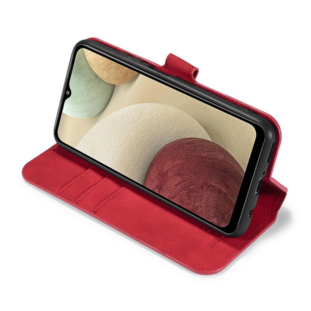 DG.Ming Θήκη Πορτοφόλι - Samsung Galaxy A12 - Red (8719793125136)