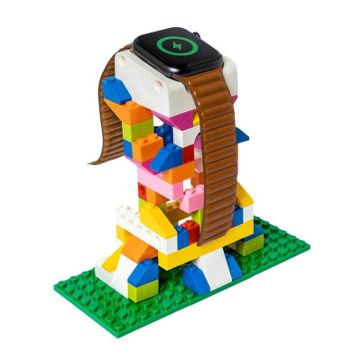 SwitchEasy Blocks Charging Stand - Dock Φόρτισης για Apple Watch / iPhone με 92 Πολύχρωμα Τουβλάκια - White (GS-107-142-12)