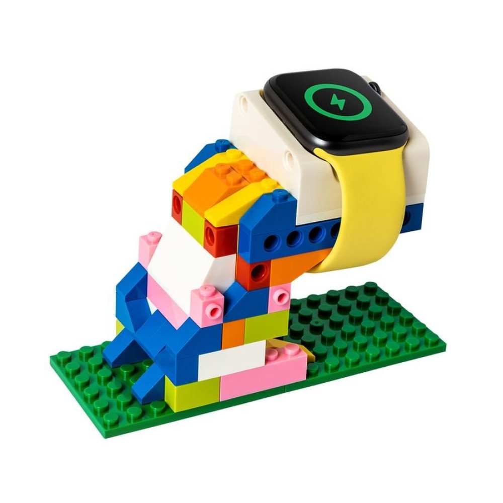 SwitchEasy Blocks Charging Stand - Dock Φόρτισης για Apple Watch / iPhone με 92 Πολύχρωμα Τουβλάκια - White (GS-107-142-12)