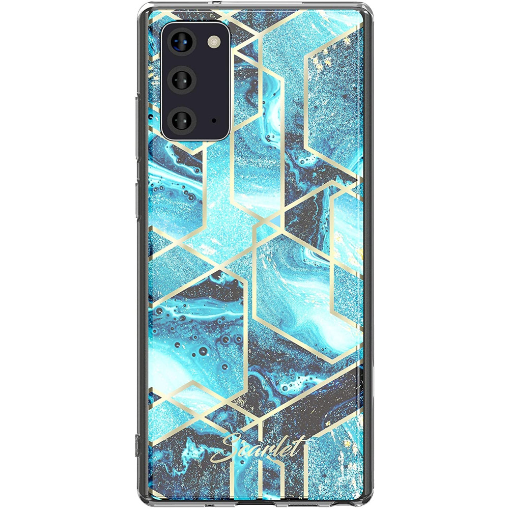 Ghostek Θήκη Stylish Scarlet Samsung Galaxy Note 20 - Blue Waves (SCACAS059)