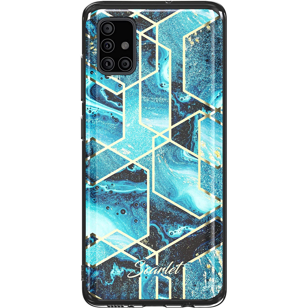 Ghostek Θήκη Stylish Scarlet Samsung Galaxy A51 - Blue Waves (SCACAS028)