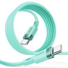 Joyroom PD Liquid Silicone Cable S-1830N9 - Καλώδιο Φόρτισης και Μεταφοράς Δεδομένων 3A - Type-C σε Type-C - 180cm - 60W - Green (6941237131584)